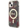 Guess GUHMP14SHCFWSA iPhone 14 / 15 / 136.1 zielony/khaki hardcase Flower MagSafe